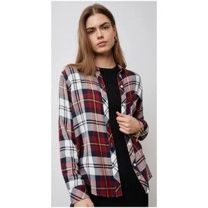 RAILS Hunter Merlot Navy Burgundy Long Sleeve Shirt